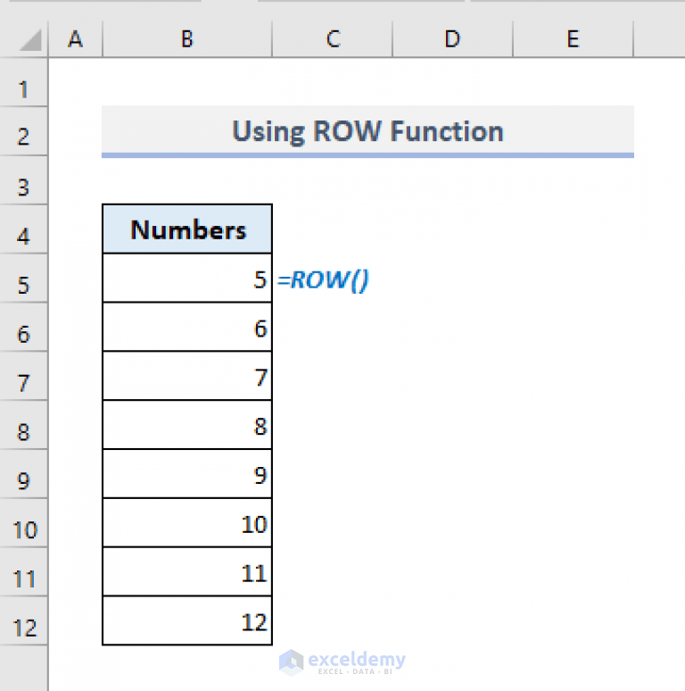 How to AutoFill Numbers in Excel (12 Ways) ExcelDemy