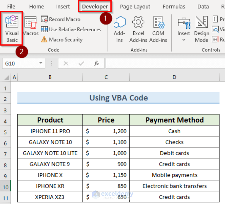 How to Remove Drop Down List in Excel (2 Easy Methods)
