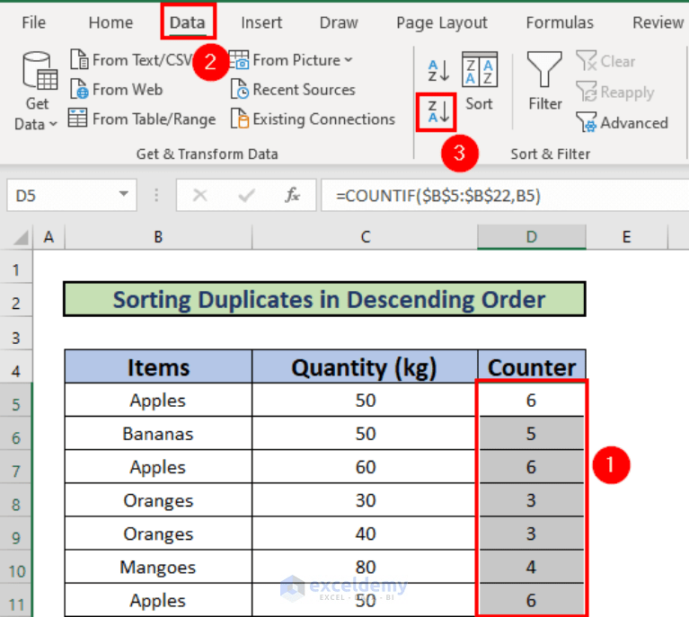 How to Sort Duplicates in Excel (2 Easy Methods) ExcelDemy