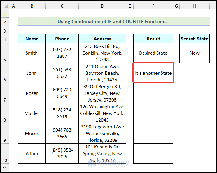 How to Use the IF Function to Find a Partial Match in Excel 6 Methods