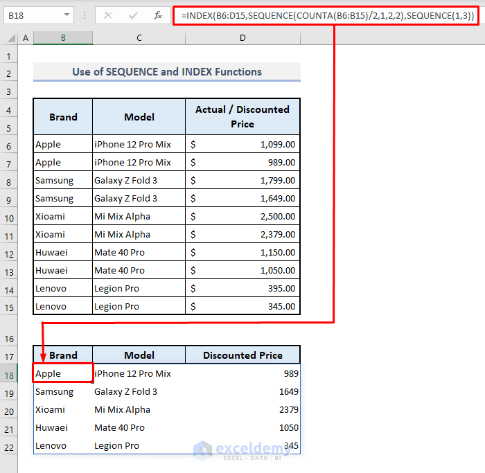 How to Use SEQUENCE Function in Excel (16 Examples) ExcelDemy