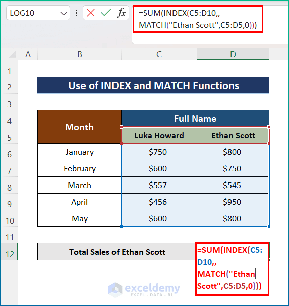 How to Use VLOOKUP to Sum Multiple Rows in Excel (4 Methods)