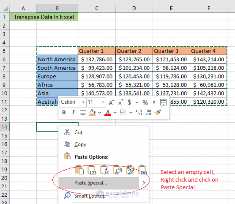 How To Transpose Data in Excel (4 Methods) ExcelDemy
