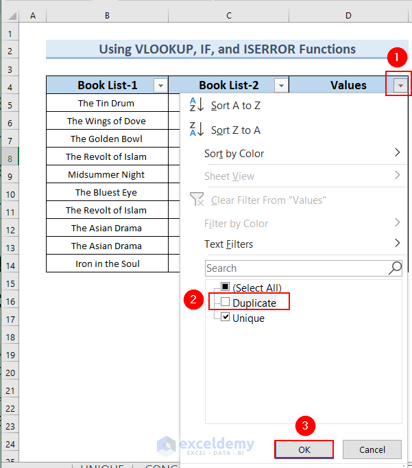 How to Use Formula to Automatically Remove Duplicates in Excel