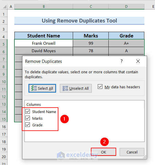 How to Use Formula to Automatically Remove Duplicates in Excel