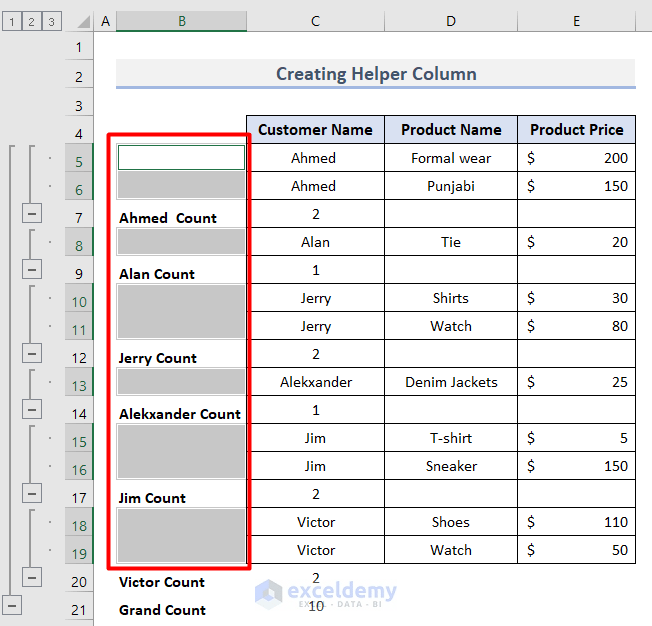 How to Merge Rows with Same Value in Excel (5 Quick Ways)