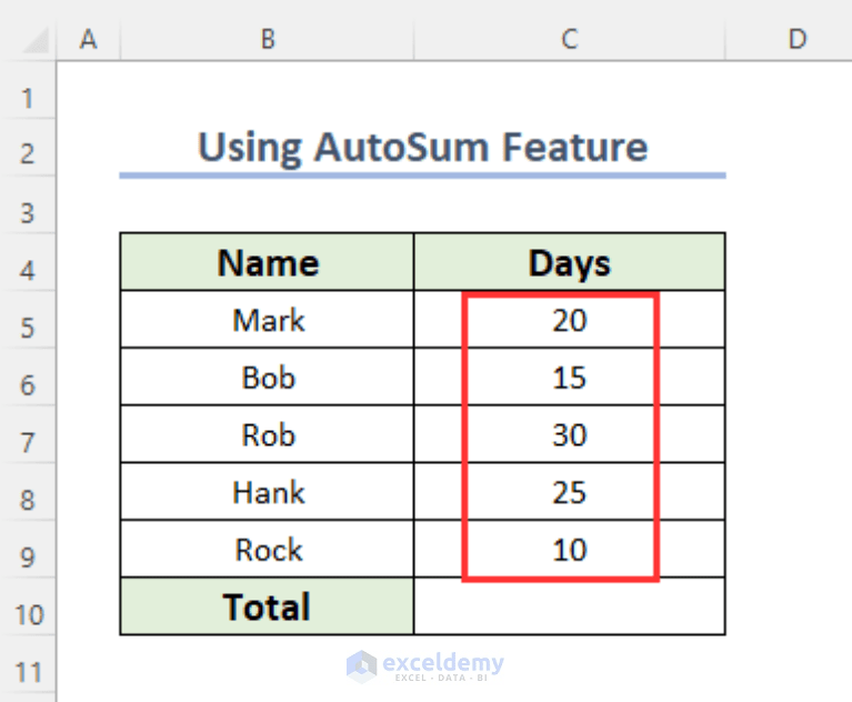 How to Add Multiple Cells in Excel (7 Easy Ways) ExcelDemy