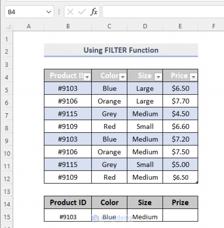 Excel INDEX MATCH with Multiple Criteria (4 Suitable Examples)