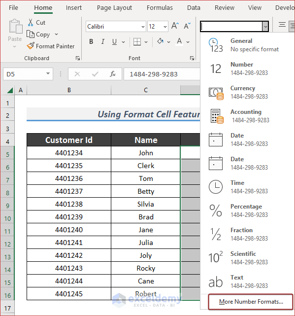 How to Remove Dashes from Phone Number in Excel ExcelDemy