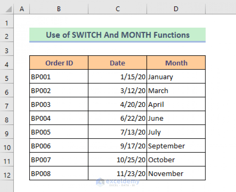 How to Convert Date to Text Month in Excel (8 Quick Ways) ExcelDemy