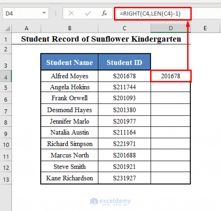 How to Remove First Character in Excel (6 Methods) ExcelDemy