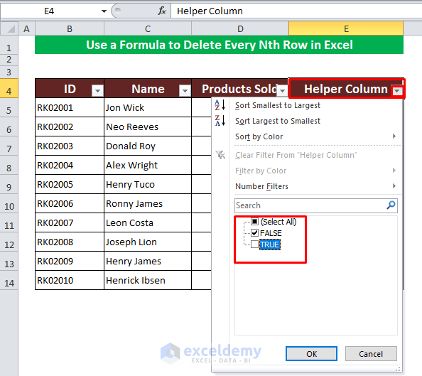 How to Delete Every Other Row in Excel ExcelDemy