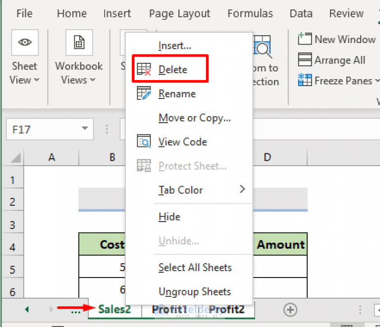 How to Delete Multiple Sheets in Excel (4 Ways) ExcelDemy