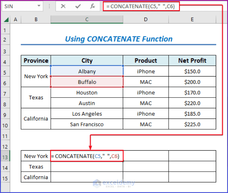 How to Merge Two Rows in Excel (4 Easy Ways) ExcelDemy