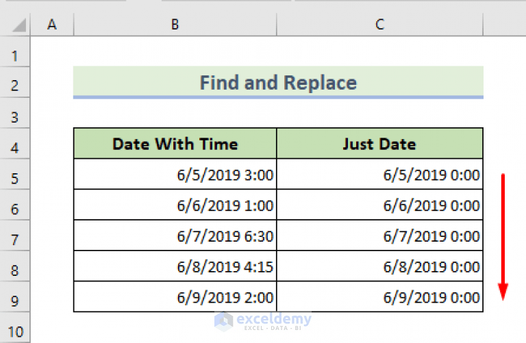 How to Remove Time from Date in Excel (6 Approaches) ExcelDemy