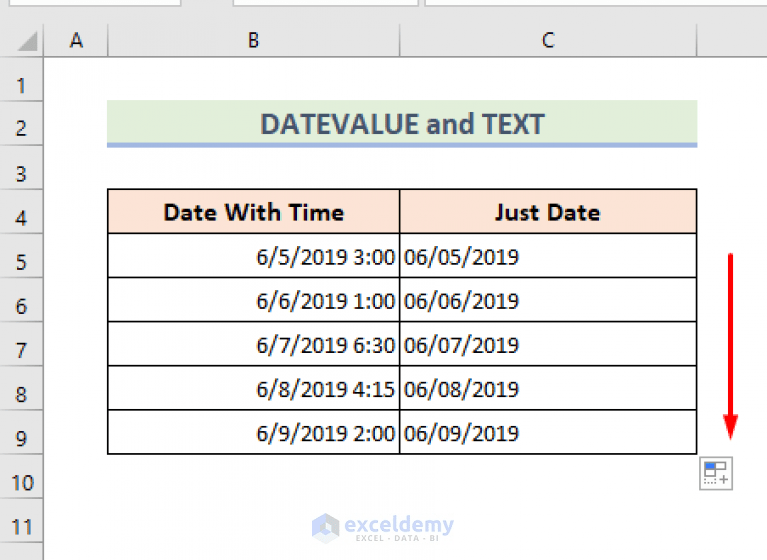 How to Remove Time from Date in Excel (6 Approaches) ExcelDemy
