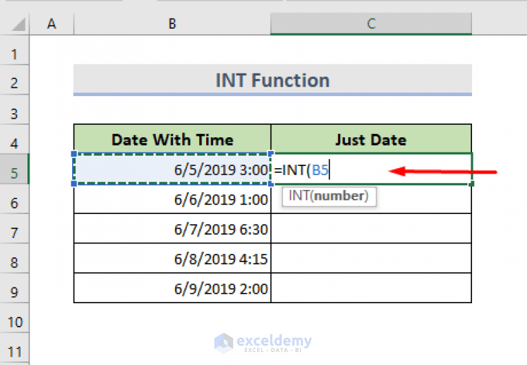 How to Remove Time from Date in Excel (6 Approaches) ExcelDemy