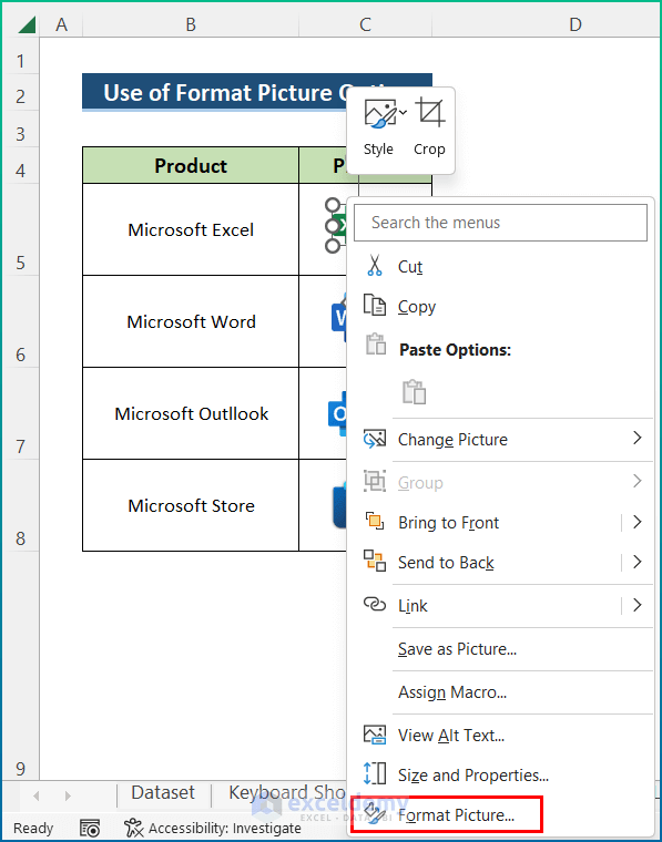 How to Insert Pictures Automatically Size to Fit Cells in Excel 3 Methods