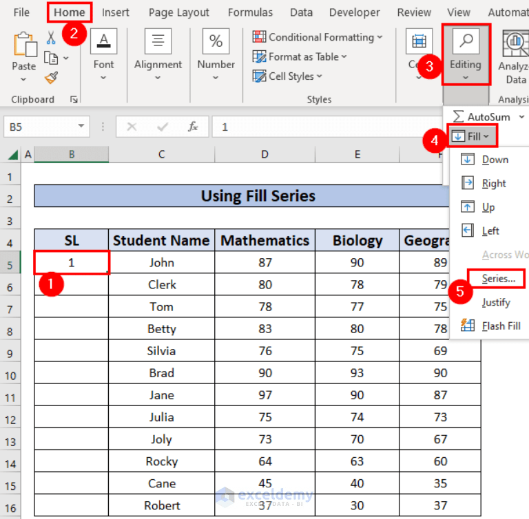 How to Number Rows Automatically in Excel (8 Easy Methods)