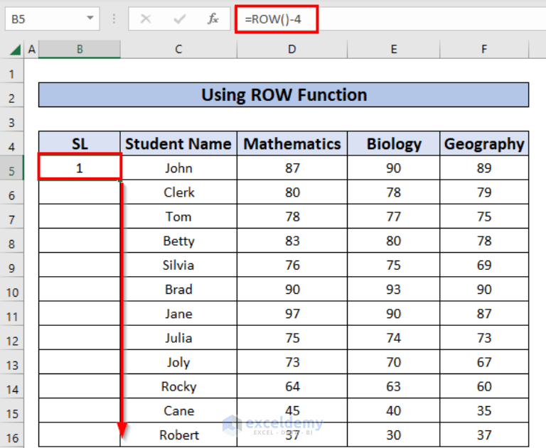 How to Number Rows Automatically in Excel (8 Easy Methods)