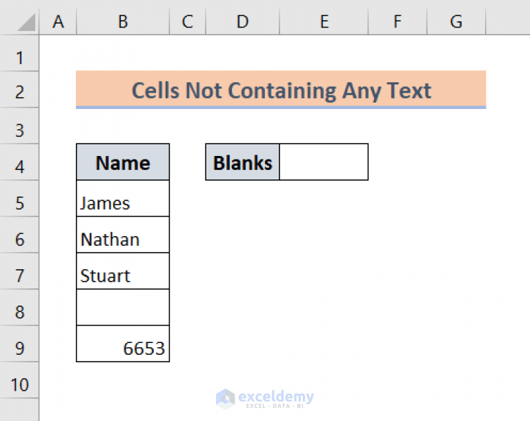 Count Blank Cells with Excel COUNTIF Function 2 Examples