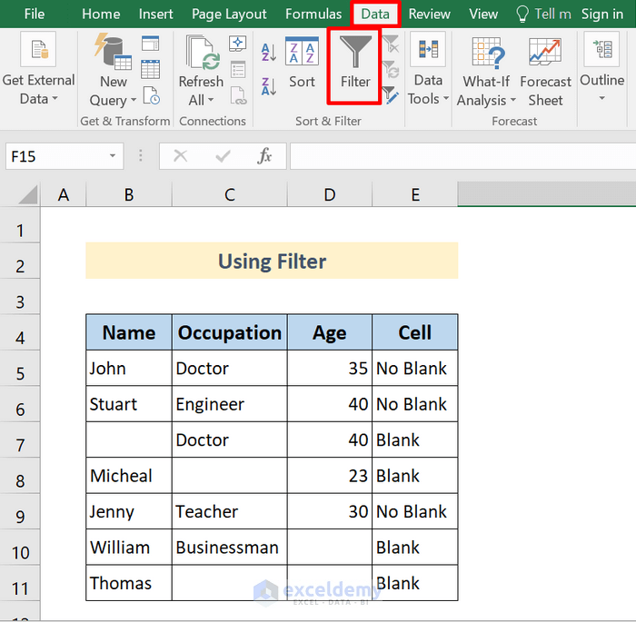 How to Delete Row If Cell Is Blank in Excel?