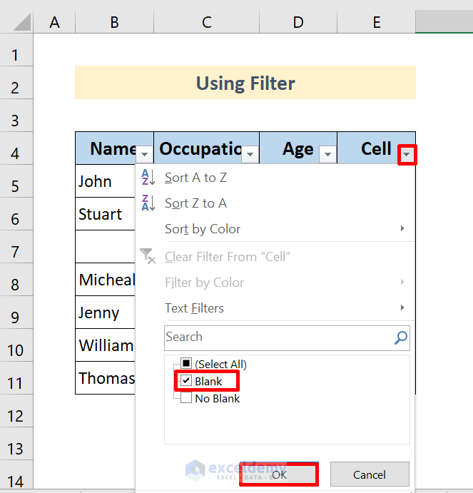 How to Delete Row If Cell Is Blank in Excel?