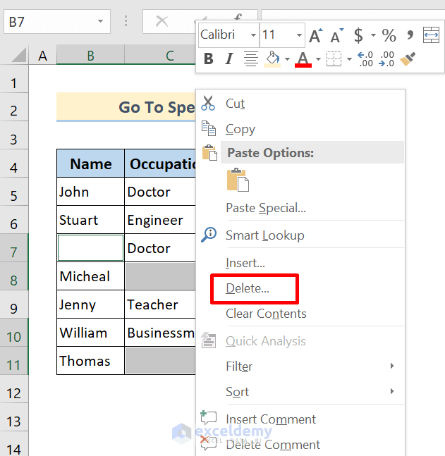 How to Delete Row If Cell Is Blank in Excel?