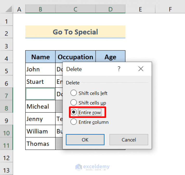 How to Delete Row If Cell Is Blank in Excel (4 Methods)
