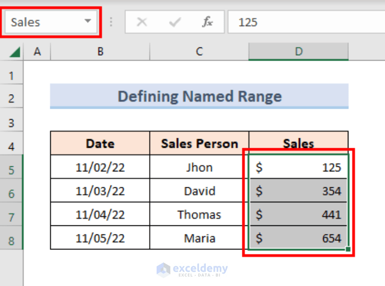 How to Edit Named Range in Excel (With Easy Steps) ExcelDemy