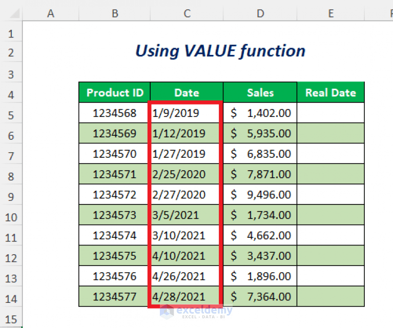 How to Convert Text to Date in Excel (10 ways) ExcelDemy