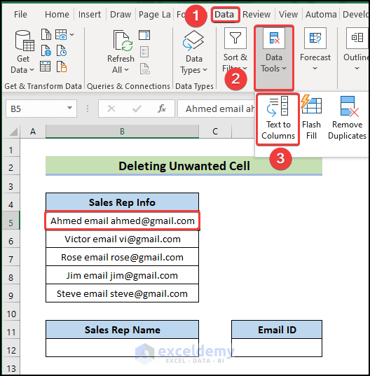 How to Delete a Cell in Excel (4 Easy Ways) ExcelDemy