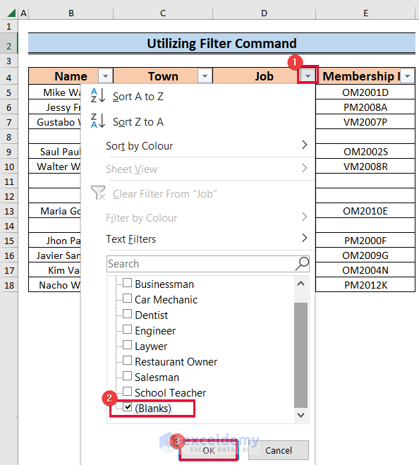 How to Remove Blank Lines in Excel (7 Methods) ExcelDemy