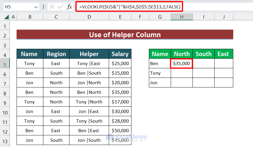 How to Use VLOOKUP with Multiple Conditions in Excel