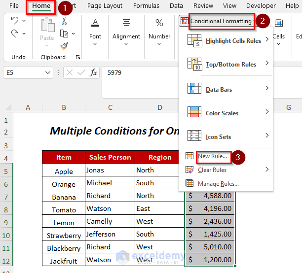 How to Use Excel Conditional Formatting to Highlight Cells with
