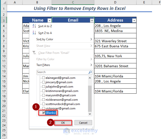 How to Remove Empty Rows in Excel (11 Easy Ways) ExcelDemy