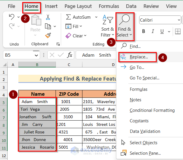 How to Remove All Spaces in Excel (9 Suitable Ways) ExcelDemy