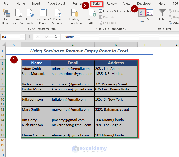 How to Remove Empty Rows in Excel (11 Easy Ways) ExcelDemy