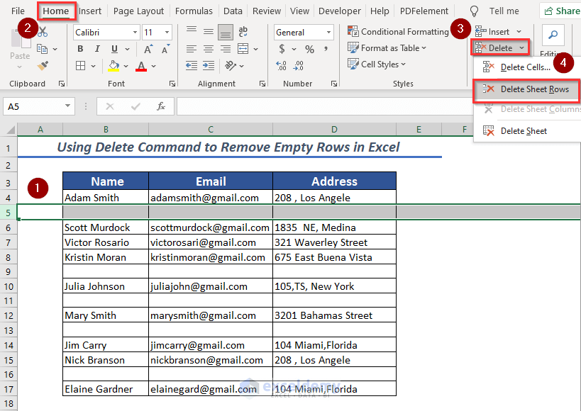 How to Remove Empty Rows in Excel (11 Easy Ways) ExcelDemy