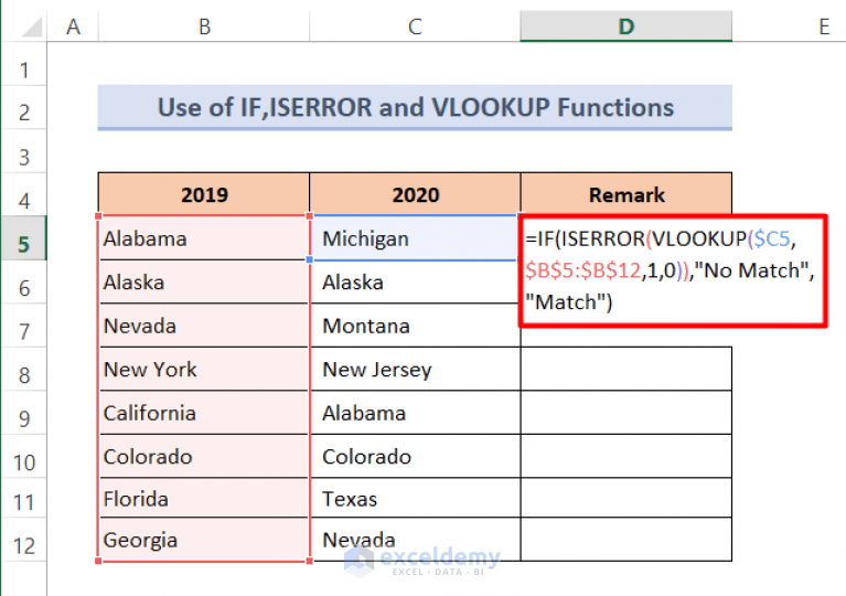 How to Compare Two Columns and Return Common Values in Excel