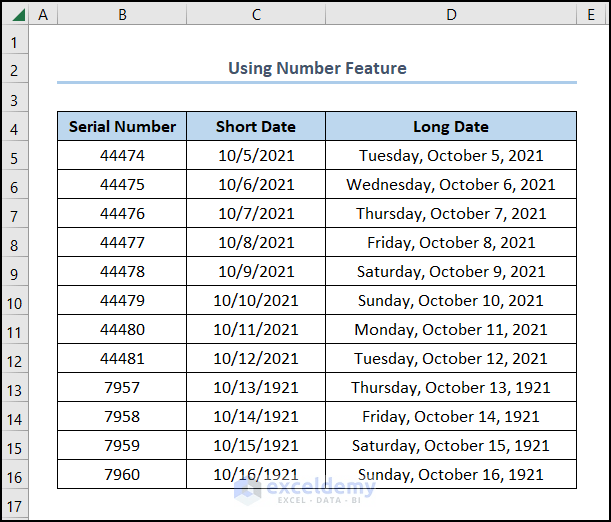 How to Convert Serial Number to Date in Excel (7 Simple Ways)