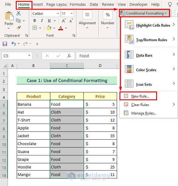How to Highlight Cells Based on Text in Excel (2 Methods) ExcelDemy