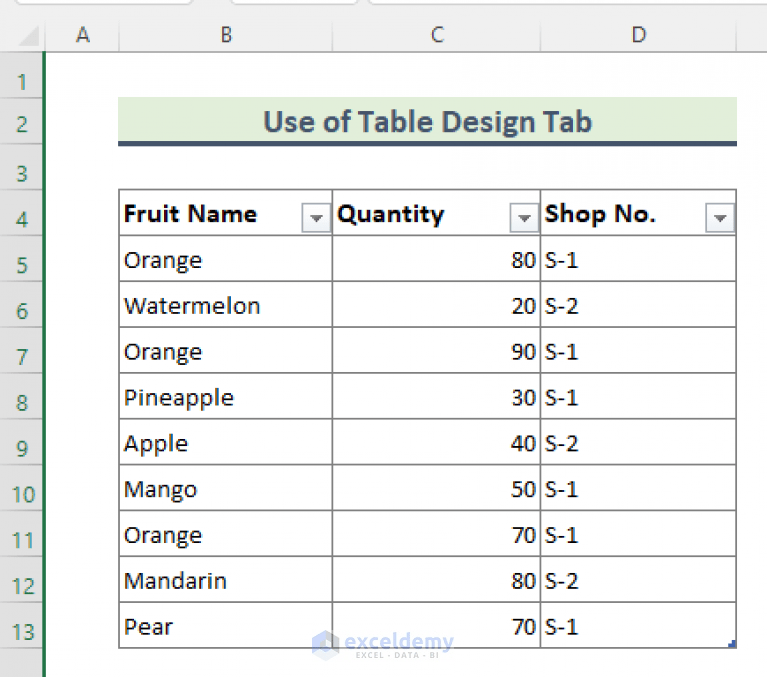 How to Remove Format As Table in Excel (3 Quick Methods)