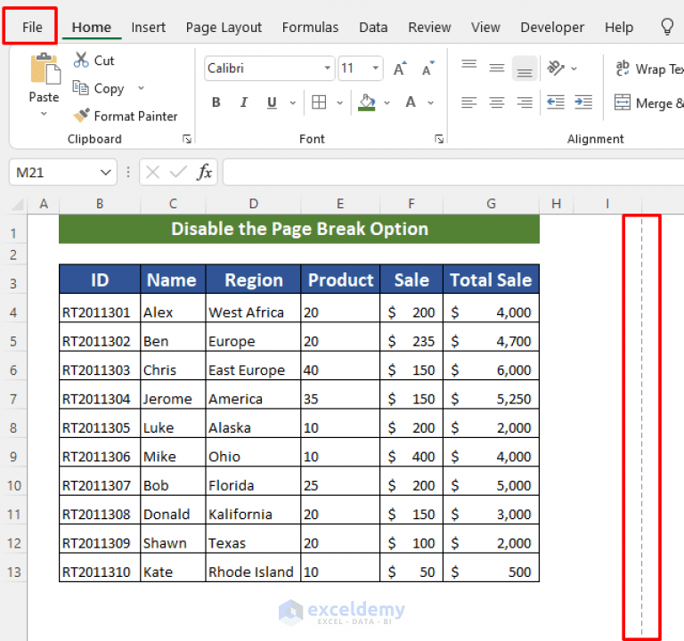 How to Remove Print Lines in Excel (4 Easy Ways) ExcelDemy