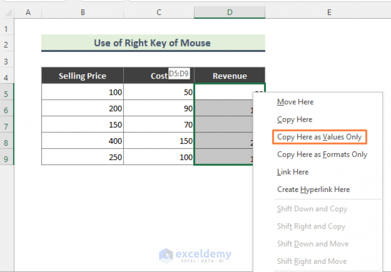 How to Remove Formulas in Excel 7 Easy Ways ExcelDemy
