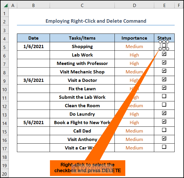 How to Remove Checkboxes from Excel (6 Ways) ExcelDemy