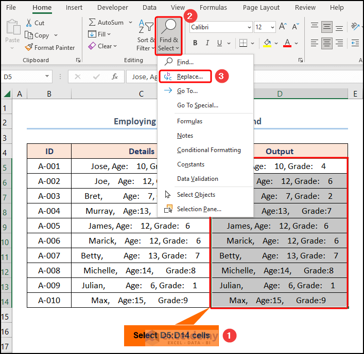 How to Remove Extra Spaces in Excel (5 Easy Ways) ExcelDemy