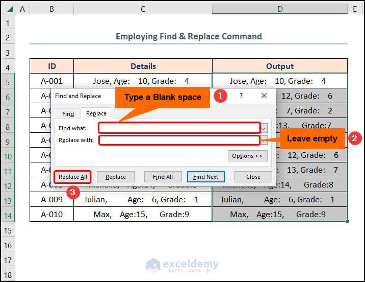 How to Remove Extra Spaces in Excel (5 Easy Ways) ExcelDemy