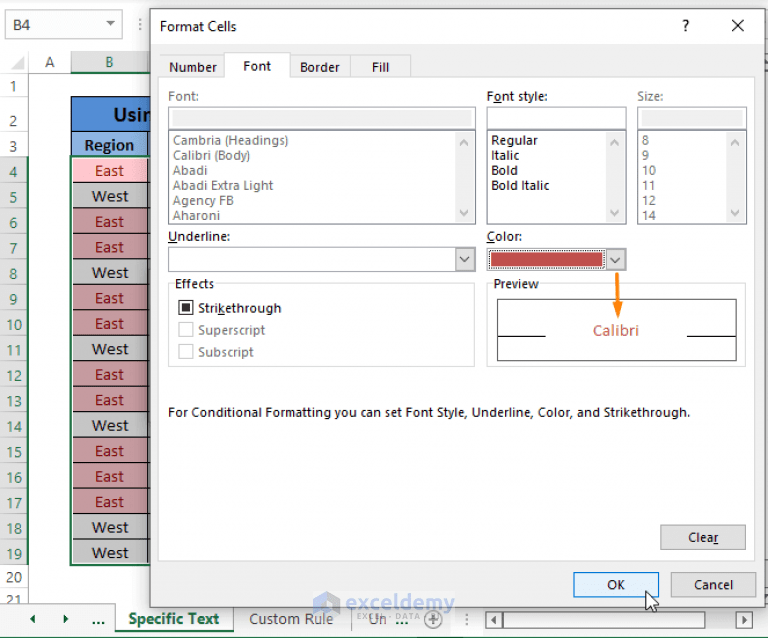 Excel Conditional Formatting Text Color (3 Easy Ways) ExcelDemy