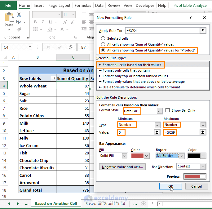 How Do I Conditional Format A Pivot Table Based On Another Cell CLOUD